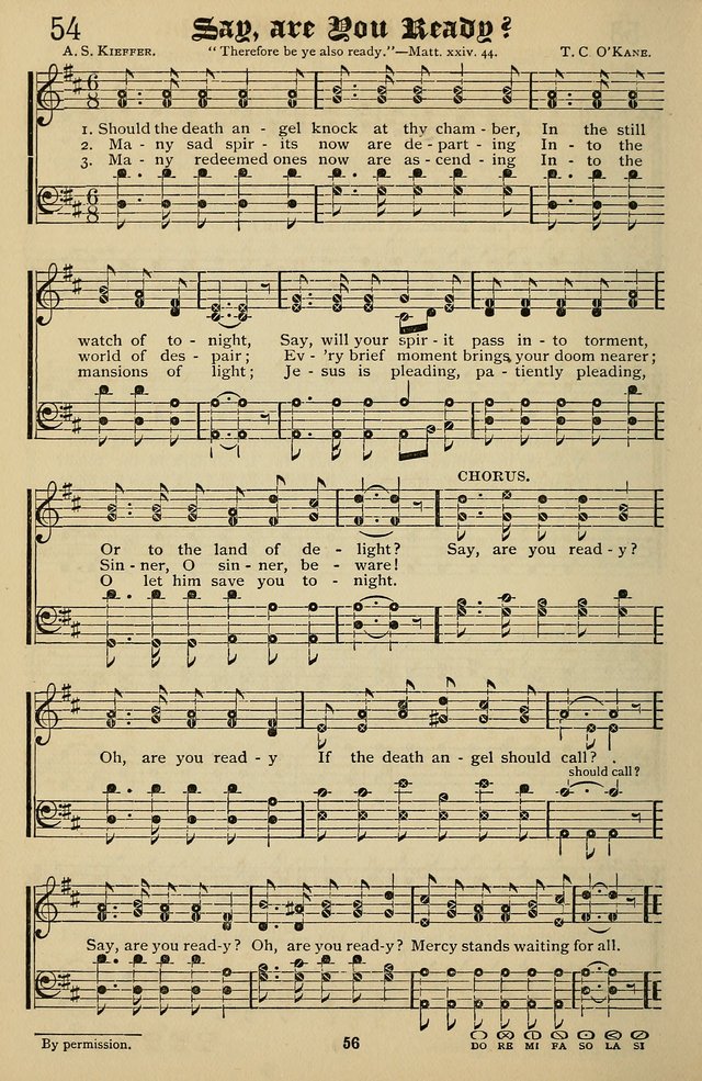 Songs of the New Life: with Songs of Redeeming Love Combined: for use in gospel meetings, etc. page 56