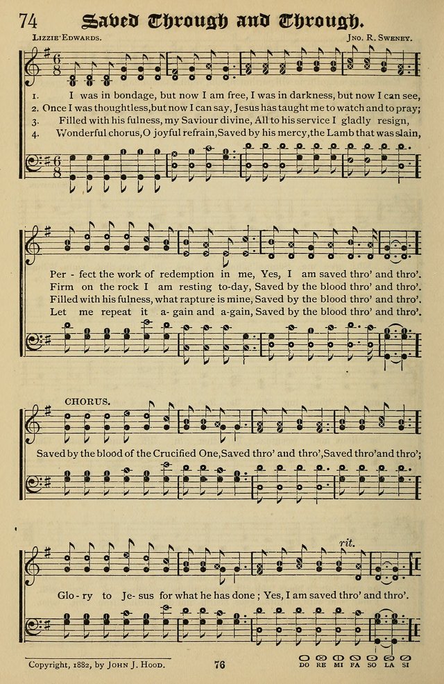 Songs of the New Life: with Songs of Redeeming Love Combined: for use in gospel meetings, etc. page 76
