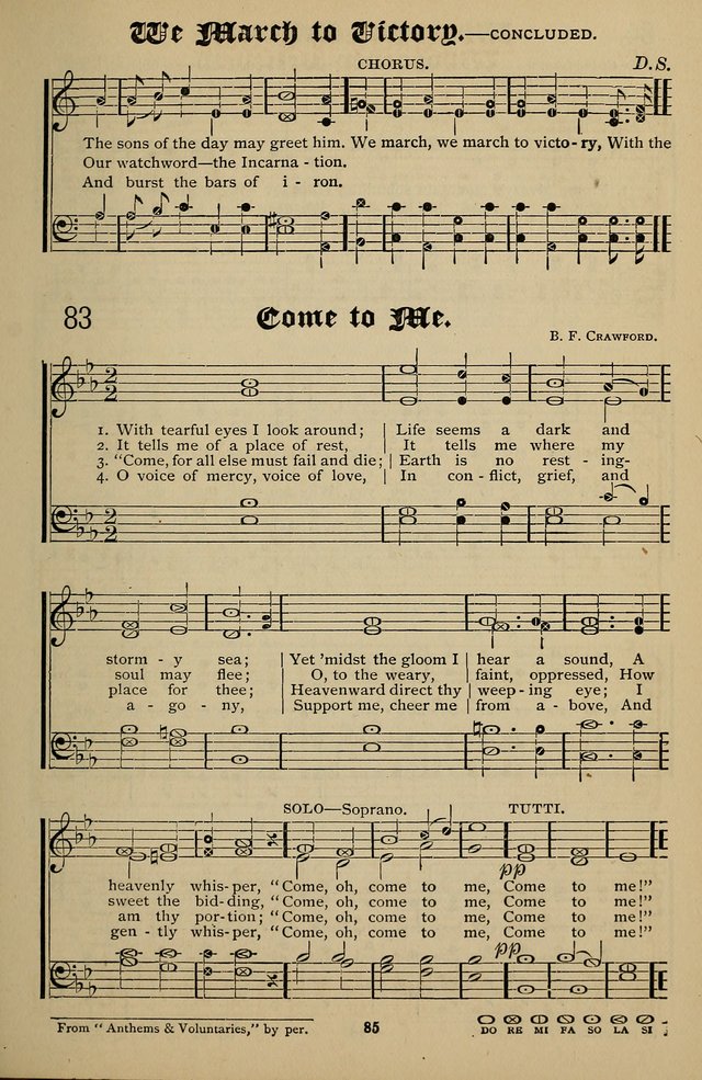 Songs of the New Life: with Songs of Redeeming Love Combined: for use in gospel meetings, etc. page 85