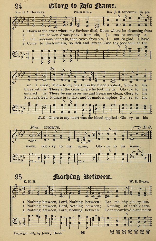Songs of the New Life: with Songs of Redeeming Love Combined: for use in gospel meetings, etc. page 96