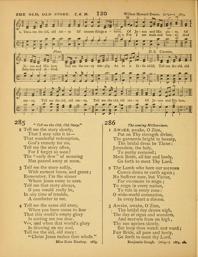 Songs of Praise: a selection of standard hymns and tunes for the Sunday-shcools and social meetings page 121