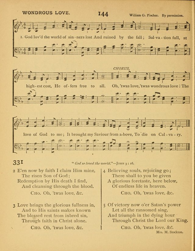 Songs of Praise: a selection of standard hymns and tunes for the Sunday-shcools and social meetings page 145