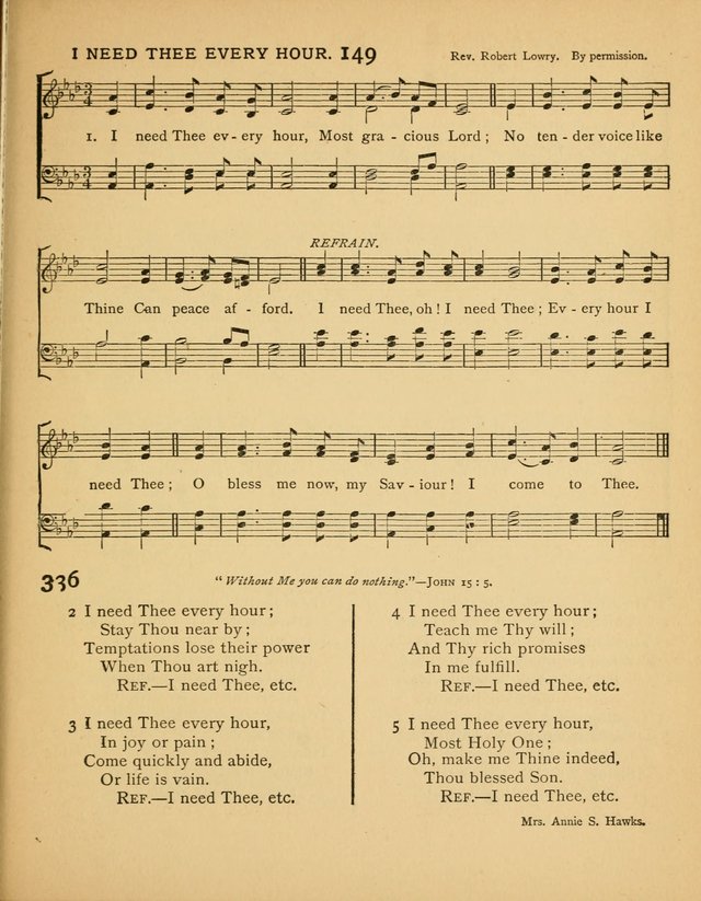 Songs of Praise: a selection of standard hymns and tunes for the Sunday-shcools and social meetings page 150