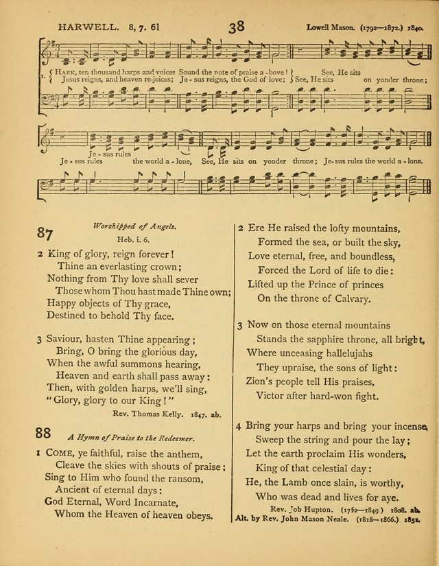 Songs of Praise: a selection of standard hymns and tunes for the Sunday-shcools and social meetings page 39