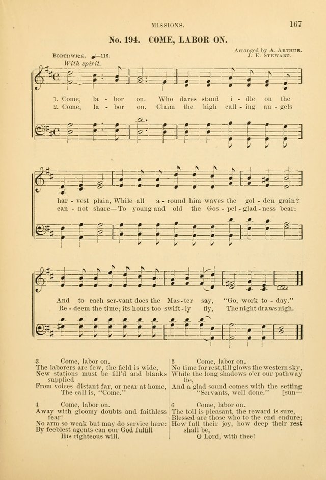 The Spirit of Praise: a collection of music with hymns for use in Sabbath-school services and church meetings page 169