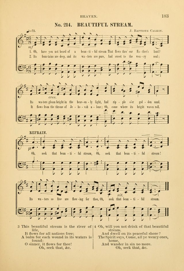The Spirit of Praise: a collection of music with hymns for use in Sabbath-school services and church meetings page 185