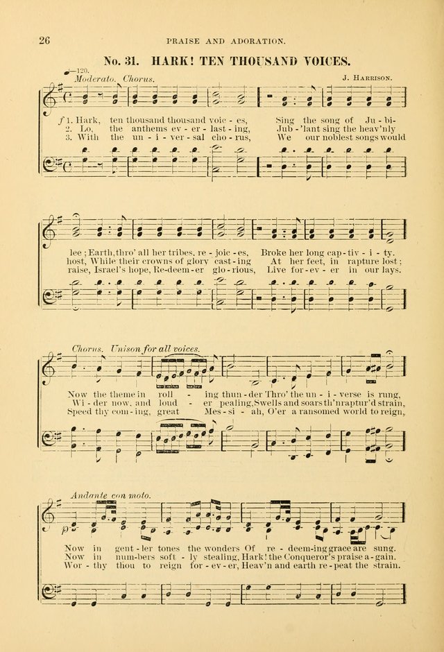 The Spirit of Praise: a collection of music with hymns for use in Sabbath-school services and church meetings page 28
