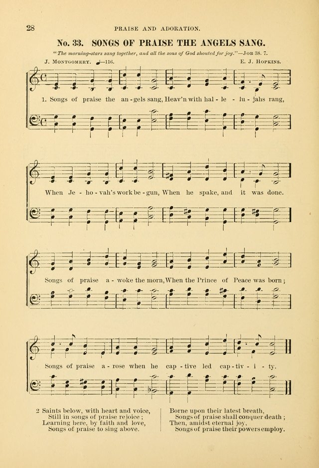The Spirit of Praise: a collection of music with hymns for use in Sabbath-school services and church meetings page 30
