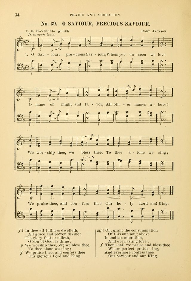 The Spirit of Praise: a collection of music with hymns for use in Sabbath-school services and church meetings page 36