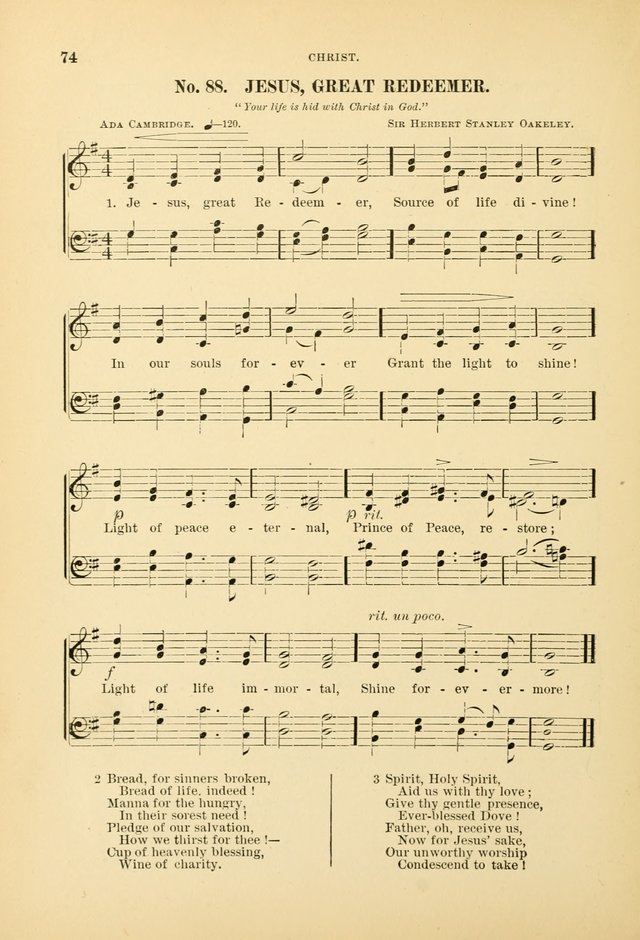 The Spirit of Praise: a collection of music with hymns for use in Sabbath-school services and church meetings page 76