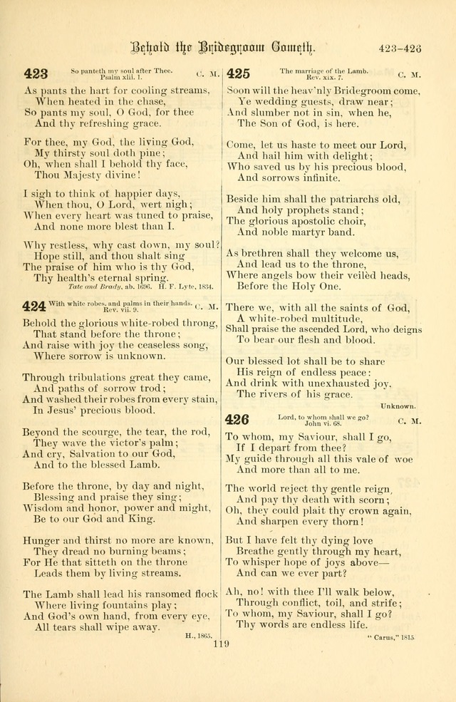 Songs of Pilgrimage: a hymnal for the churches of Christ (2nd ed.) page 119