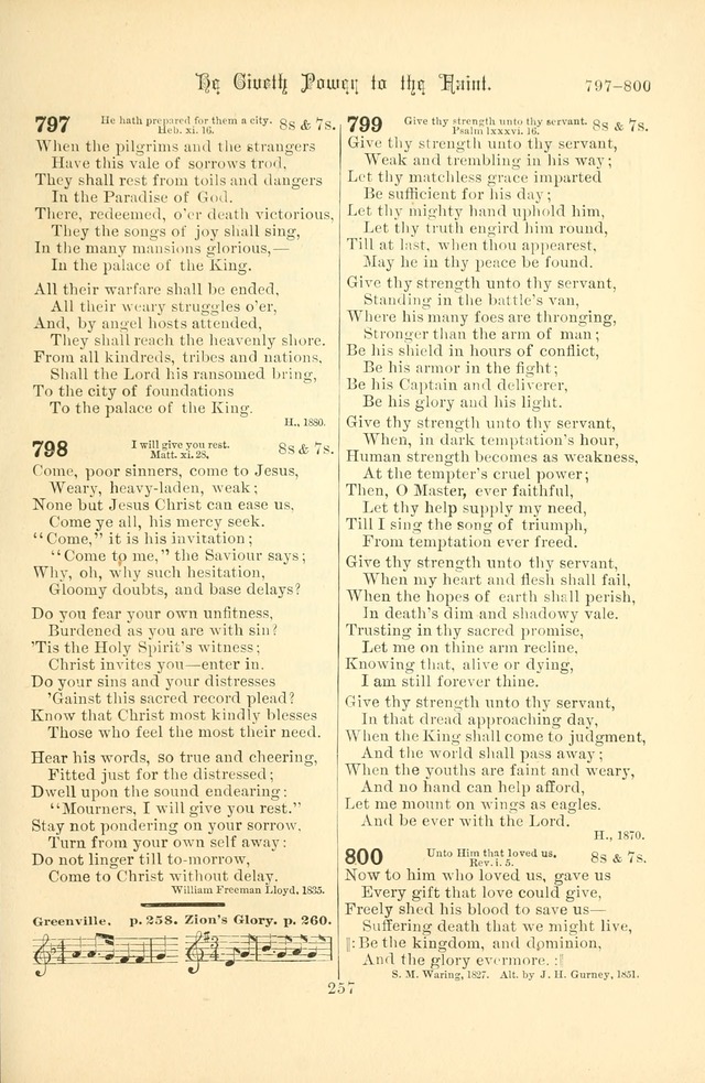 Songs of Pilgrimage: a hymnal for the churches of Christ (2nd ed.) page 257