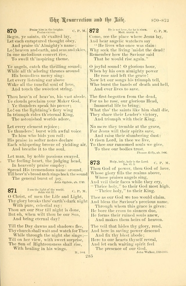 Songs of Pilgrimage: a hymnal for the churches of Christ (2nd ed.) page 285