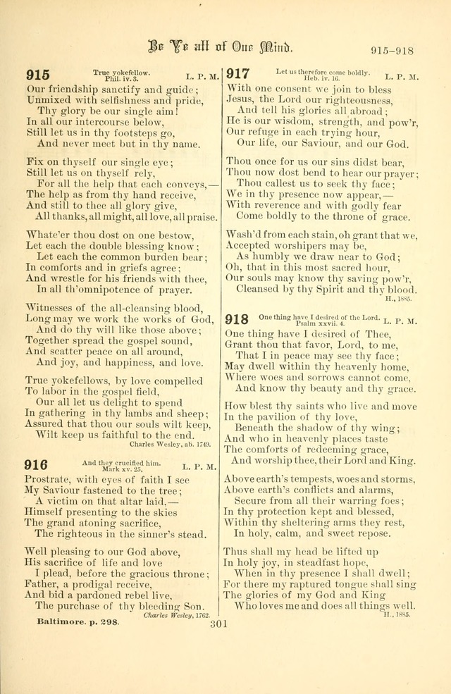 Songs of Pilgrimage: a hymnal for the churches of Christ (2nd ed.) page 301