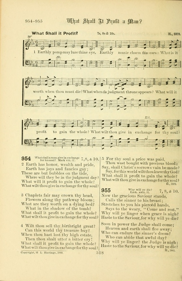 Songs of Pilgrimage: a hymnal for the churches of Christ (2nd ed.) page 318