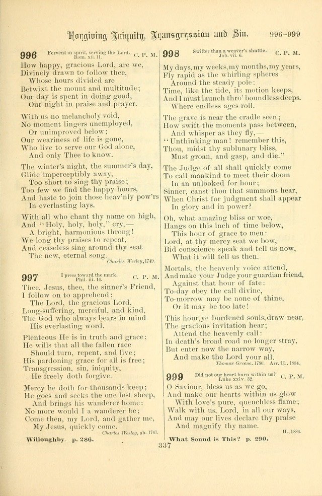 Songs of Pilgrimage: a hymnal for the churches of Christ (2nd ed.) page 337
