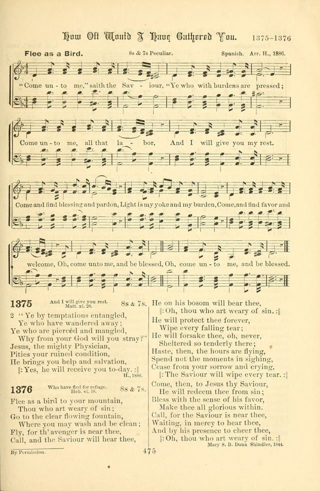 Songs of Pilgrimage: a hymnal for the churches of Christ (2nd ed.) page 475