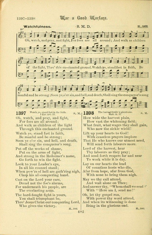 Songs of Pilgrimage: a hymnal for the churches of Christ (2nd ed.) page 482