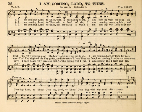 Songs of Promise: for Sunday schools, prayer, praise, and conference meetings page 98