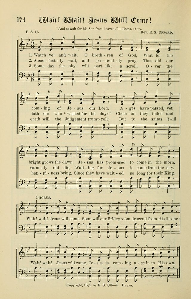 Songs of the Peacemaker: a collection of sacred songs and hymns for use in all services of the church, Sunday-school, home circle, and all kinds of evangelistic work page 174