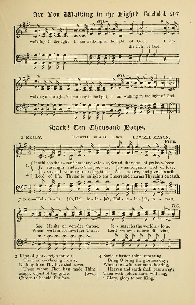 Songs of the Peacemaker: a collection of sacred songs and hymns for use in all services of the church, Sunday-school, home circle, and all kinds of evangelistic work page 207