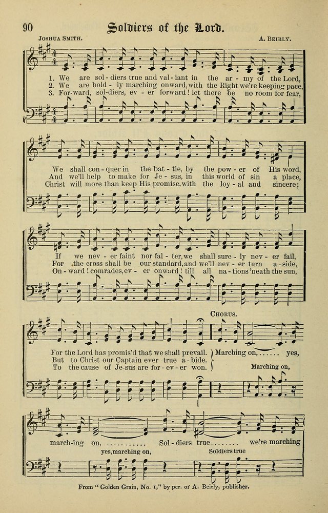 Songs of the Peacemaker: a collection of sacred songs and hymns for use in all services of the church, Sunday-school, home circle, and all kinds of evangelistic work page 90