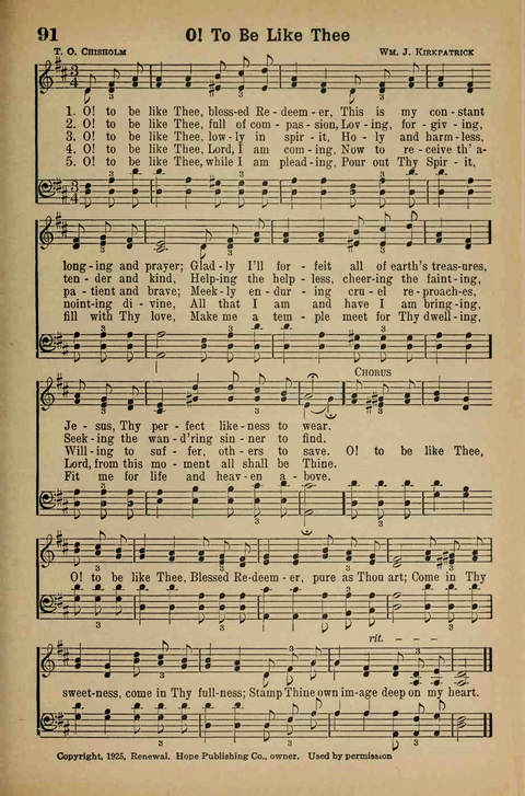 Songs of Praise page 91