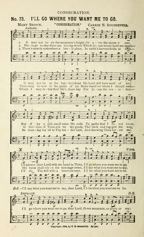 Songs of Praise and Consecration page 62