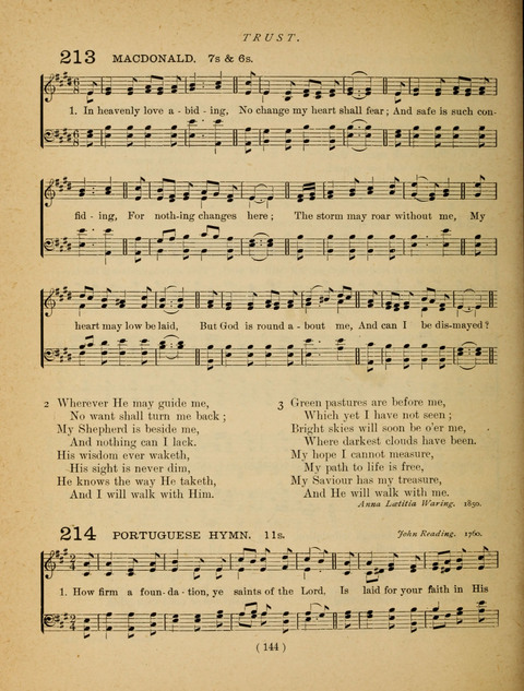 Songs of Praise and Prayer: for the Sunday-school and social meeting page 144