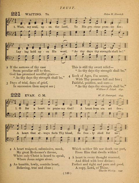 Songs of Praise and Prayer: for the Sunday-school and social meeting page 149