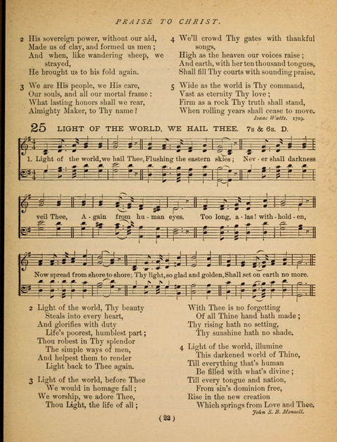 Songs of Praise and Prayer: for the Sunday-school and social meeting page 23