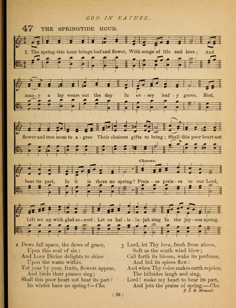 Songs of Praise and Prayer: for the Sunday-school and social meeting page 39