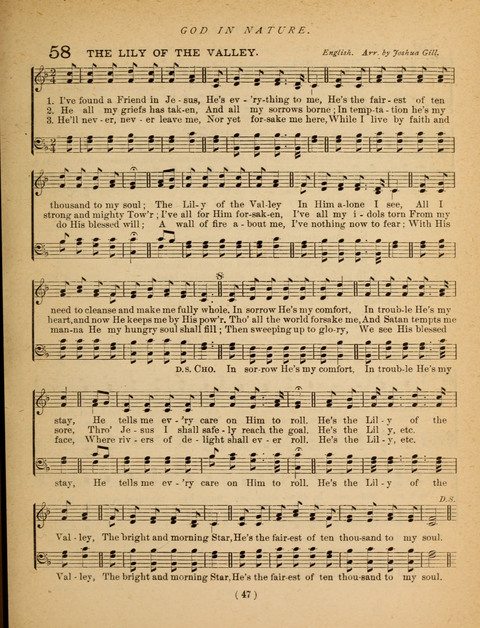 Songs of Praise and Prayer: for the Sunday-school and social meeting page 47