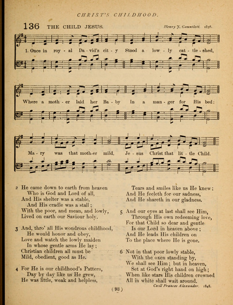 Songs of Praise and Prayer: for the Sunday-school and social meeting page 93