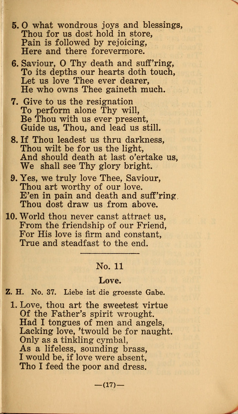 Songs of Prayer and Praise: a Collection of Sacred Songs Translated from the German page 11
