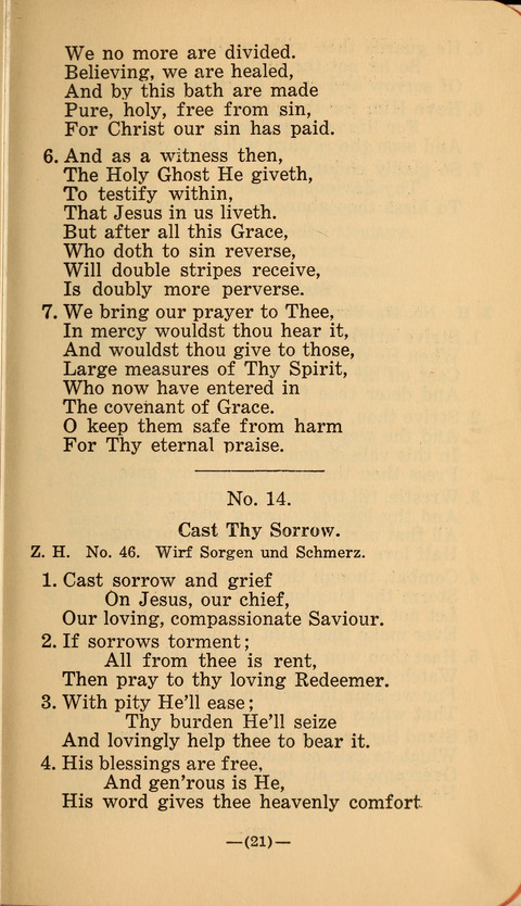 Songs of Prayer and Praise: a Collection of Sacred Songs Translated from the German page 15