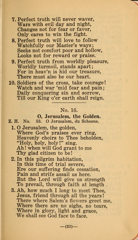 Songs of Prayer and Praise: a Collection of Sacred Songs Translated from the German page 17
