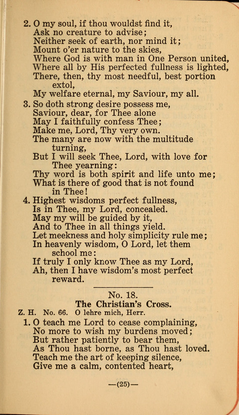 Songs of Prayer and Praise: a Collection of Sacred Songs Translated from the German page 19