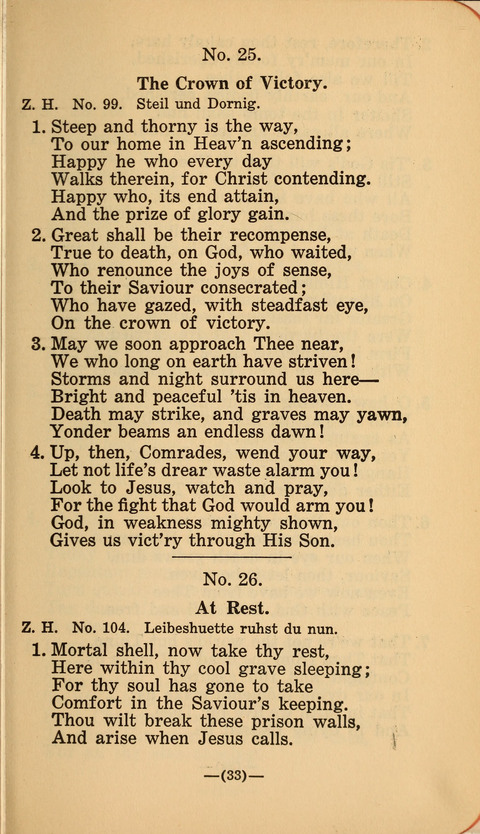 Songs of Prayer and Praise: a Collection of Sacred Songs Translated from the German page 27