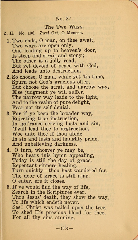 Songs of Prayer and Praise: a Collection of Sacred Songs Translated from the German page 29