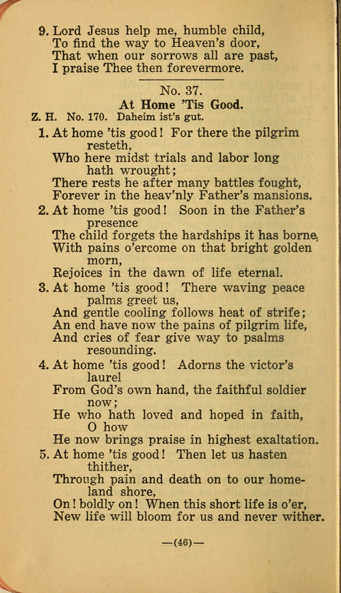 Songs of Prayer and Praise: a Collection of Sacred Songs Translated from the German page 40