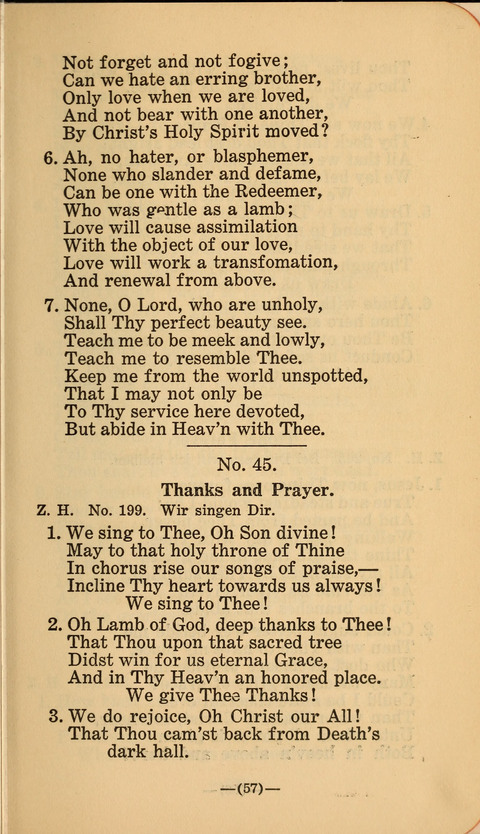 Songs of Prayer and Praise: a Collection of Sacred Songs Translated from the German page 51