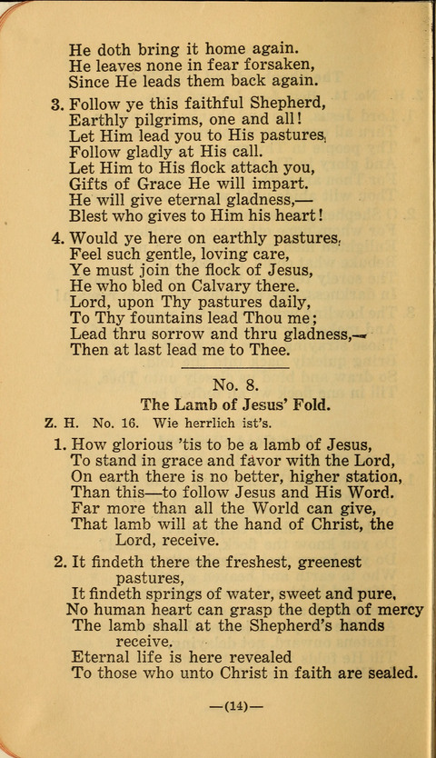 Songs of Prayer and Praise: a Collection of Sacred Songs Translated from the German page 8