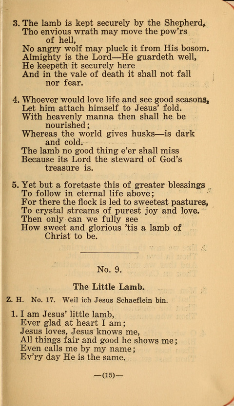 Songs of Prayer and Praise: a Collection of Sacred Songs Translated from the German page 9