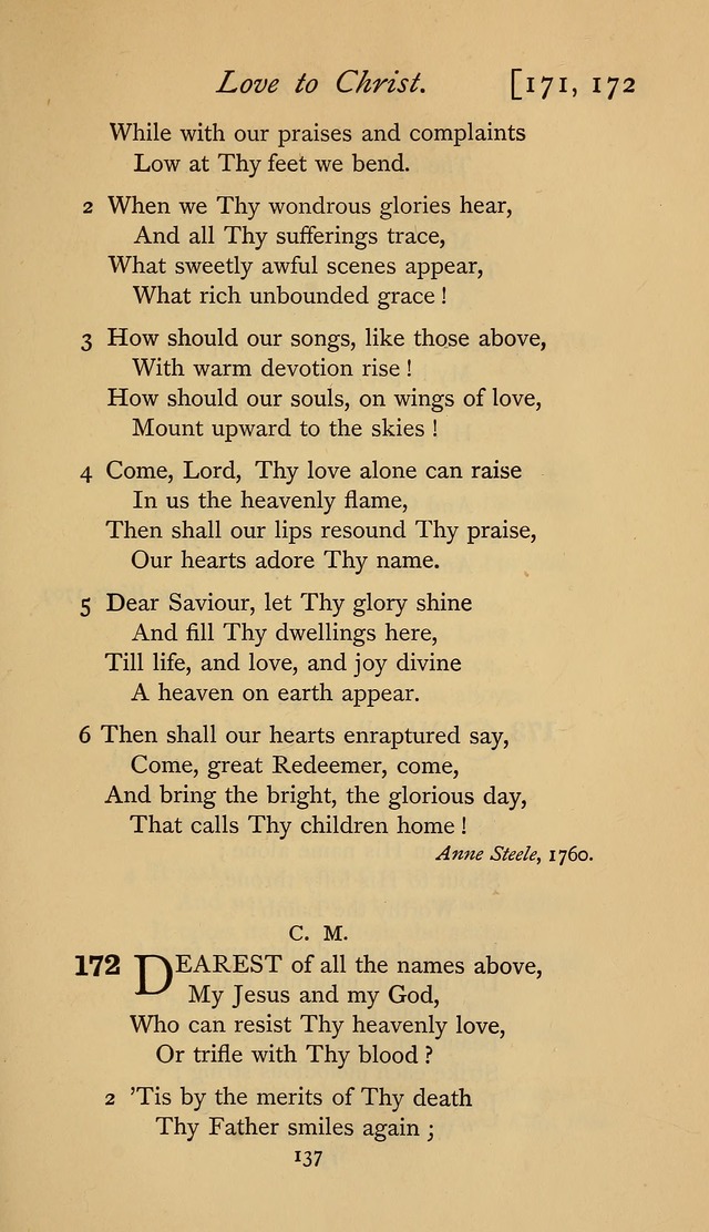 The Sacrifice of Praise. psalms, hymns, and spiritual songs designed for public worship and private devotion, with notes on the origin of hymns. page 137