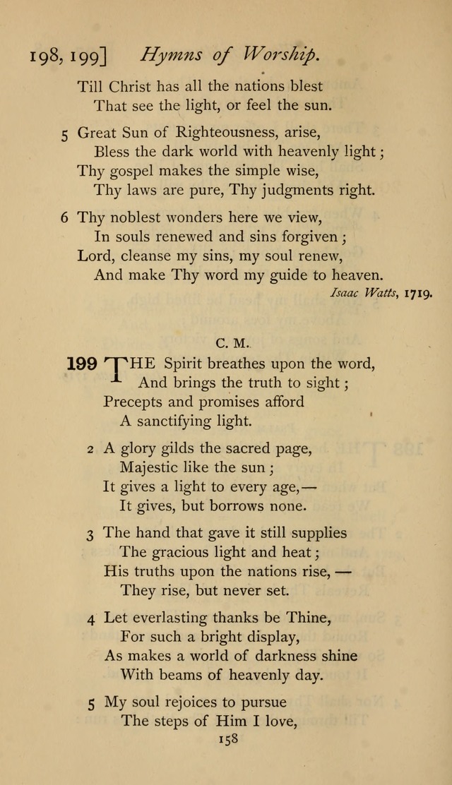 The Sacrifice of Praise. psalms, hymns, and spiritual songs designed for public worship and private devotion, with notes on the origin of hymns. page 158