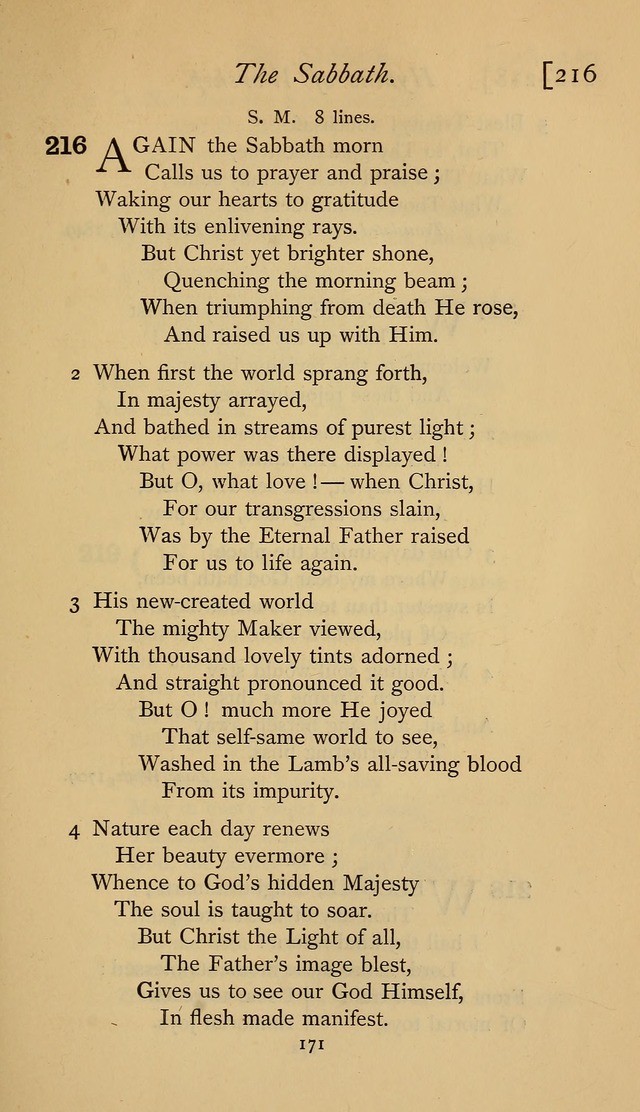 The Sacrifice of Praise. psalms, hymns, and spiritual songs designed for public worship and private devotion, with notes on the origin of hymns. page 171