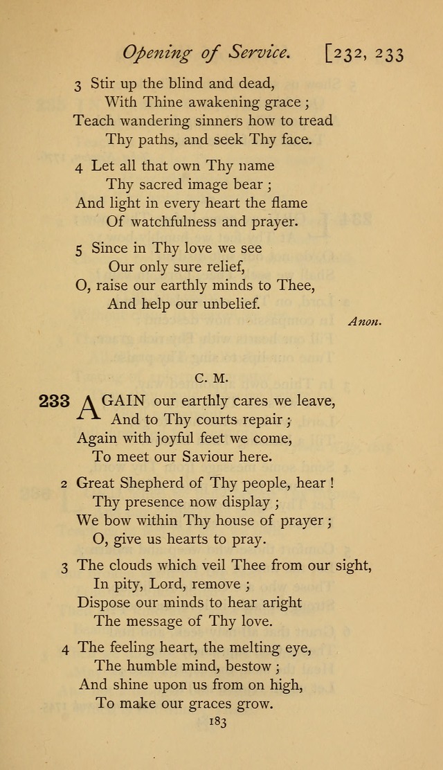 The Sacrifice of Praise. psalms, hymns, and spiritual songs designed for public worship and private devotion, with notes on the origin of hymns. page 183