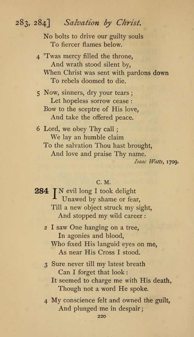The Sacrifice of Praise. psalms, hymns, and spiritual songs designed for public worship and private devotion, with notes on the origin of hymns. page 220