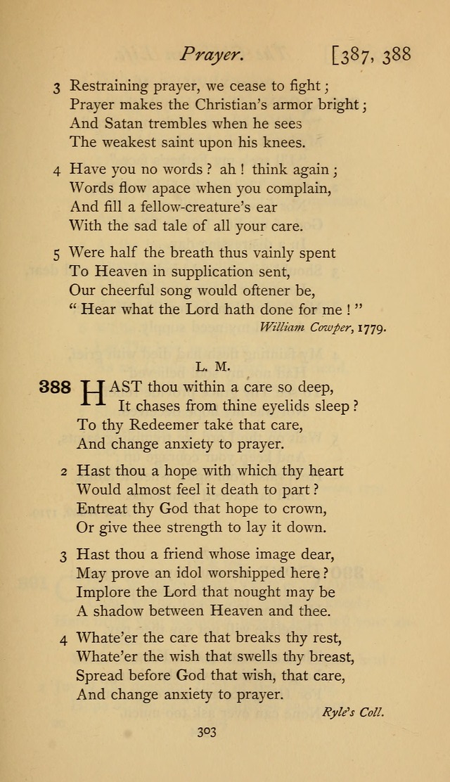 The Sacrifice of Praise. psalms, hymns, and spiritual songs designed for public worship and private devotion, with notes on the origin of hymns. page 303